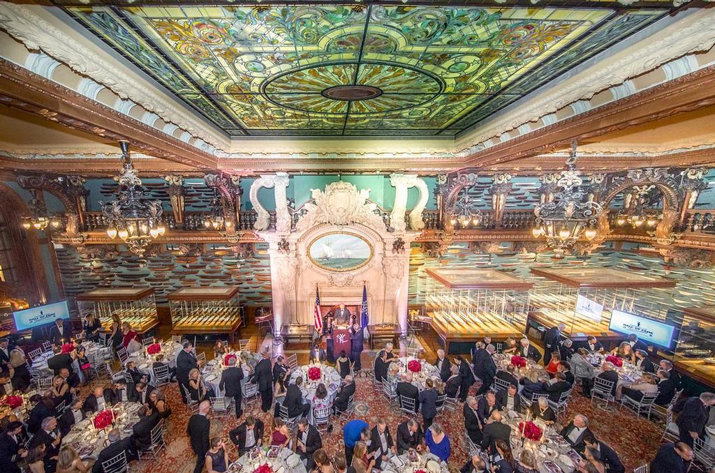 The 2016 America’s Cup Hall of Fame induction was held at the New York Yacht Club’s magnificent Model Room.  © Carlo Borlenghi http://www.carloborlenghi.com